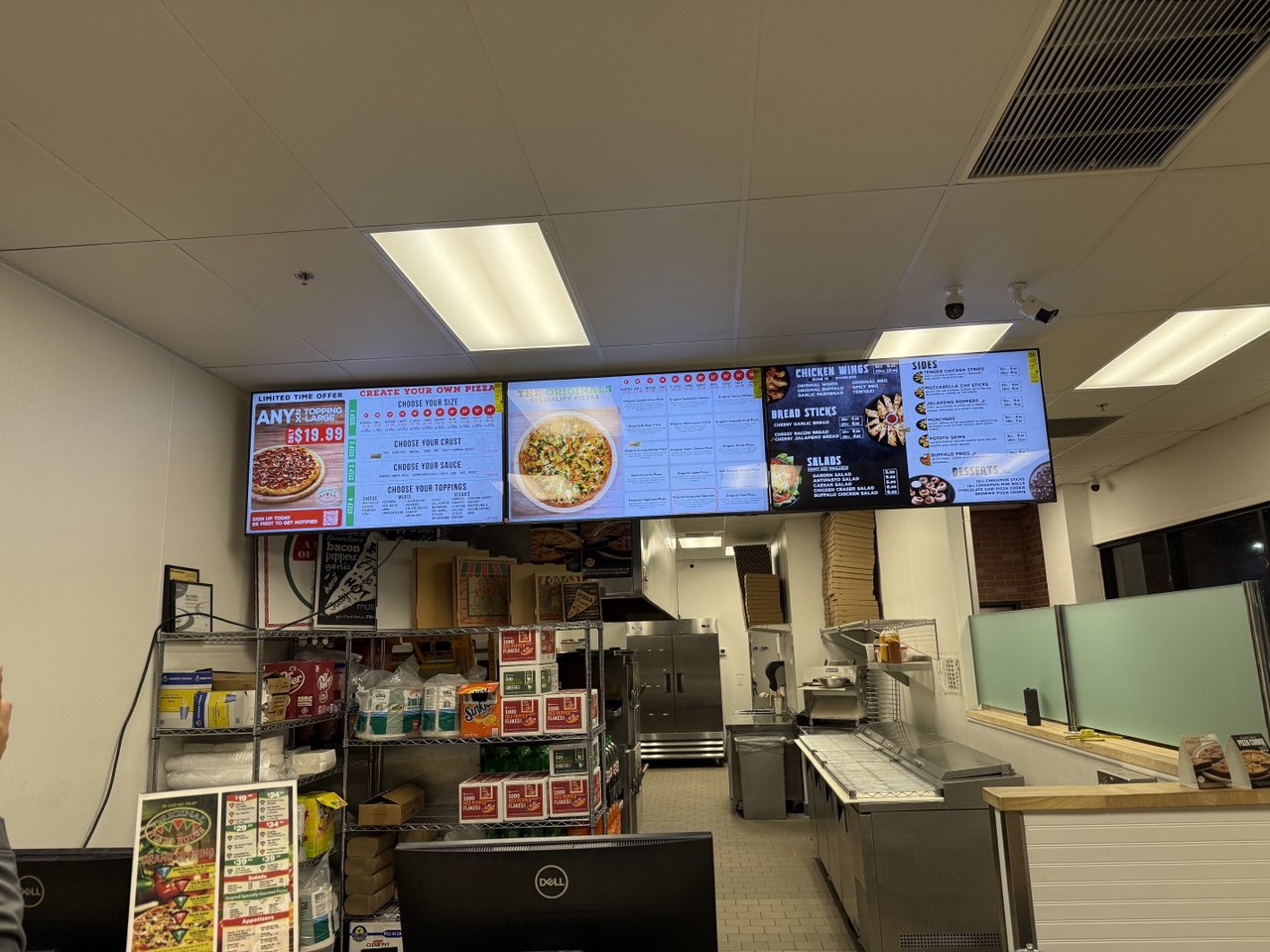 Original Pizza House – 5-screen blue theme digital menus